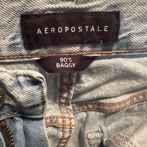 Aeropostale Women's Light Blue 90’s Baggy Jeans - Picture 2 of 4